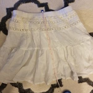 Forever21 white beach summer skirt!